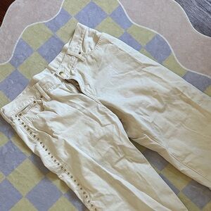 J. Crew Beige Wide-Leg Pants
